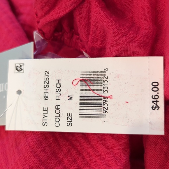 NWT Women's Boho Dress with pockets size medium fuchsia - Picture 13 of 13